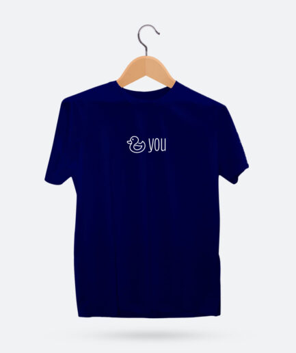 A T-shirt with bold text reading 'Duck you' instead of 'fuck you