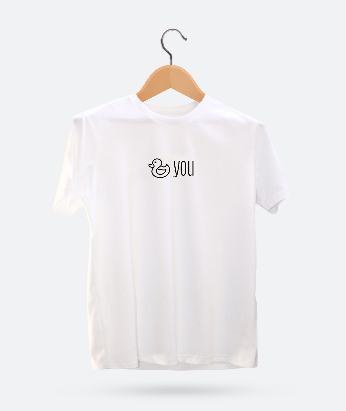duck-you-white-SST A T-shirt with bold text reading 'Duck you' instead of 'fuck you