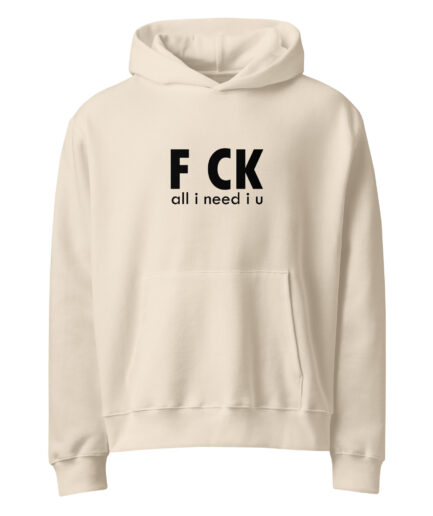 F*ck Oversized heavyweight hoodie