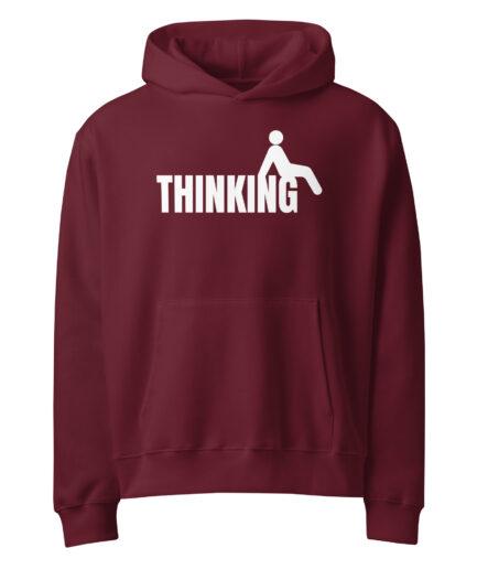 1- Overthinking Hoodie – Bold Minimal Icon Illustration